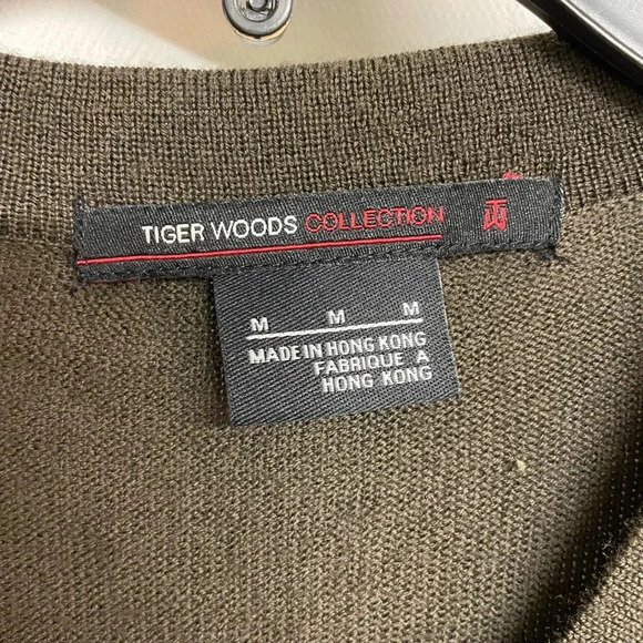 Tiger woods collection brown vest size medium - Picture 4 of 4